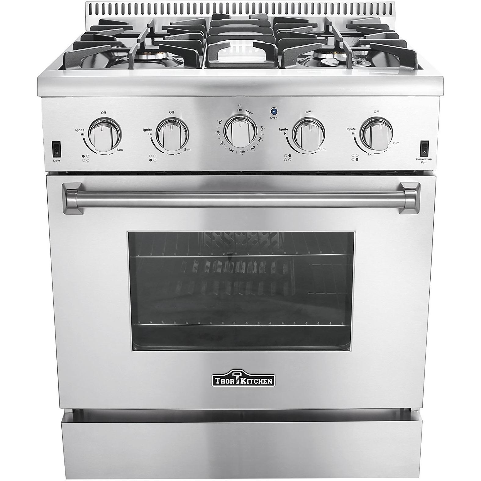 Thor Kitchen 30-inch Freestanding Gas Range with Convection Technology HRG3080U IMAGE 1