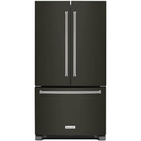 KitchenAid 36-inch, 25 cu.ft. Freestanding French 3-Door Refrigerator with ExtendFresh™ Plus Temperature Management System KRFF305EBS IMAGE 1