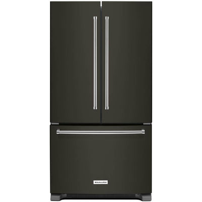 KitchenAid 36-inch, 25 cu.ft. Freestanding French 3-Door Refrigerator with ExtendFresh™ Plus Temperature Management System KRFF305EBS IMAGE 1