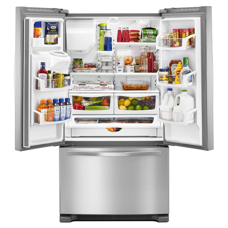 Whirlpool 36-inch, 24.7 cu. ft. French 3-Door Refrigerator with Ice and Water Dispensing System WRF555SDFZ IMAGE 4