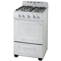 Avanti 24-inch freestanding gas range GRO24P0W IMAGE 1