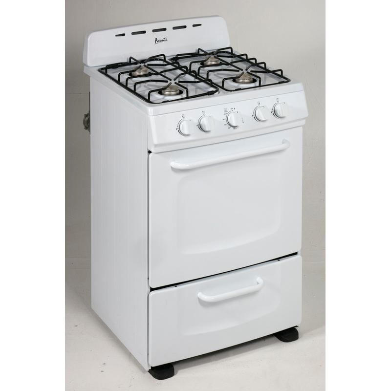 Avanti 24-inch freestanding gas range GRO24P0W IMAGE 2