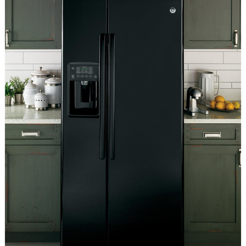 GE 33-inch, 23.2 cu. ft. Side-by-Side Refrigerator with Ice and Water GSS23GGKBB IMAGE 7