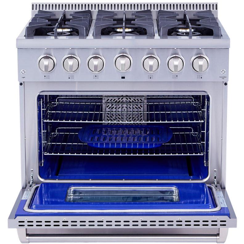 HRG3618U Thor Kitchen 36inch Freestanding Gas Range HRG3618U TA