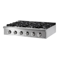 Thor Kitchen 36-inch Gas Rangetop HRT3618U IMAGE 2