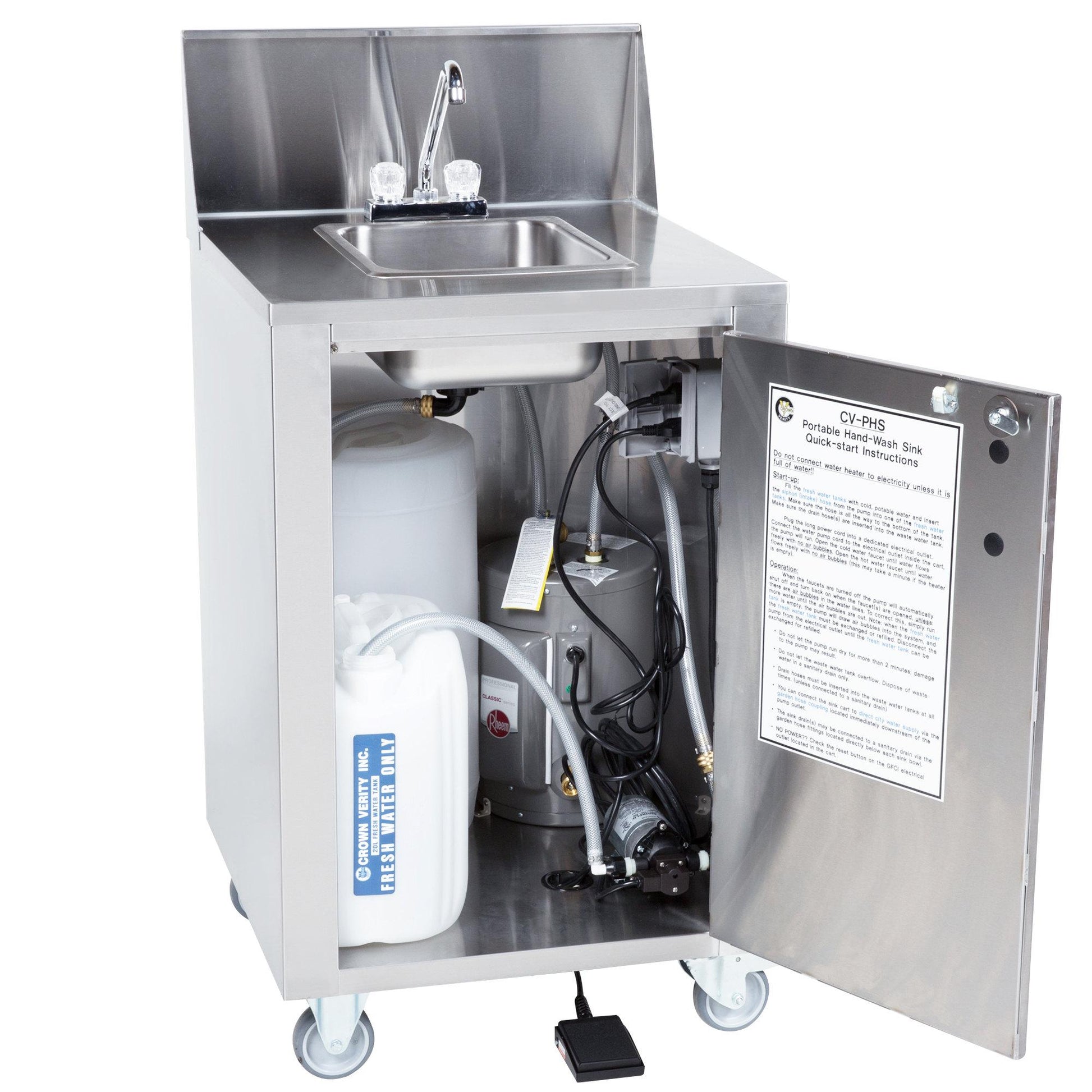 Crown Verity Outdoor Sinks Electric CV-PHS-4C IMAGE 5