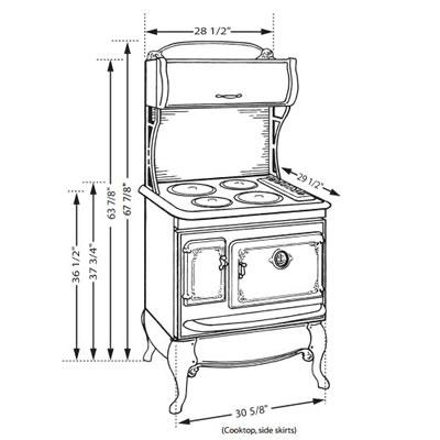 Elmira Stove Works 30-inch Freestanding Gas Range 1860-X IMAGE 3