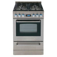 Avanti 24-inch Freestanding Gas Range DGR24P3S IMAGE 1