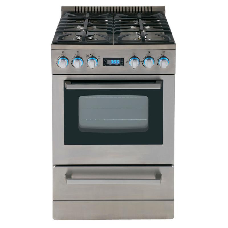 Avanti 24-inch Freestanding Gas Range DGR24P3S IMAGE 1
