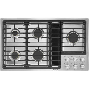 Jenn-Air 36-inch Built-In Gas Cooktop with Downdraft Ventilation System JGD3536GS IMAGE 1