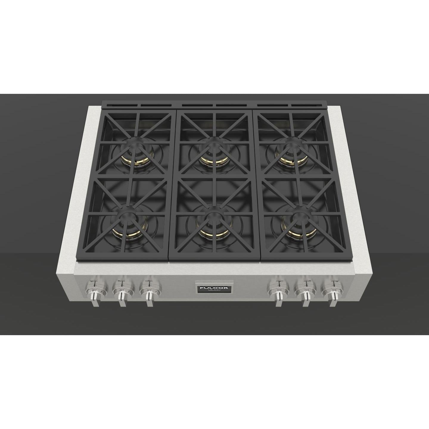 Fulgor Milano 36-inch Buit-in Gas Rangetop with 6 Burners F6GRT366S1 IMAGE 7