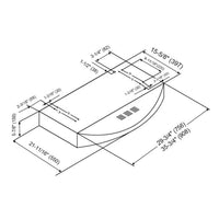 Kobe Ventilation Range Hoods CHX3836SQBD-3 IMAGE 4