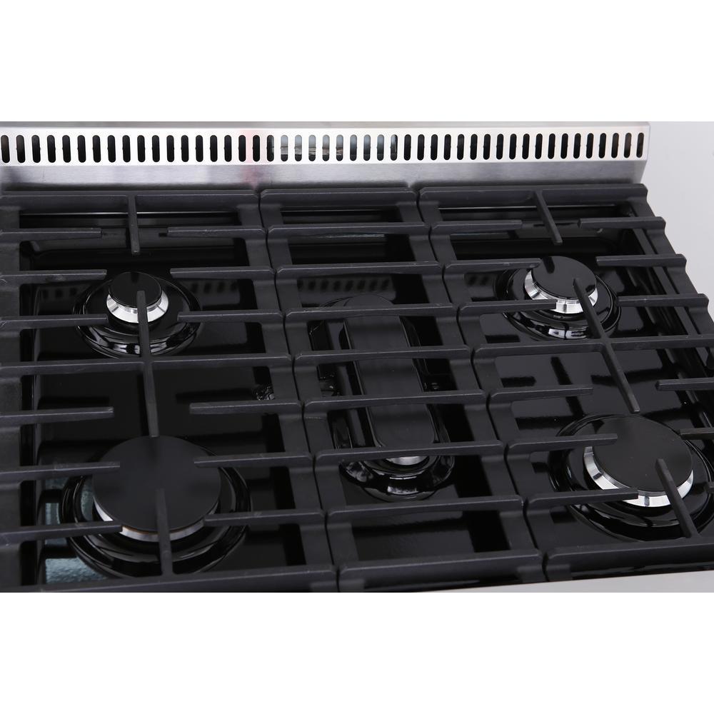 Thor Kitchen 30-inch Freestanding Gas Range with Convection LRG3001U IMAGE 4