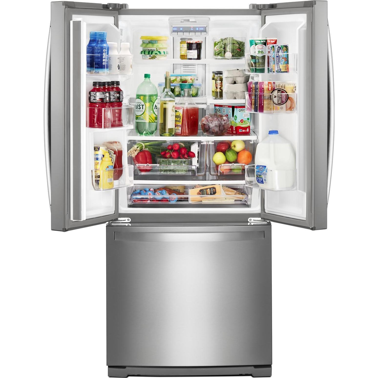 Whirlpool 30-inch, 19.68 cu.ft. Freestanding French 3-Door Refrigerator with FreshFlow™ Air Filter WRF560SFHZ IMAGE 4