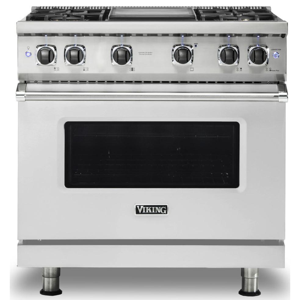 Viking 36-inch Freestanding Gas Range with GourmetGlo™ VGR536-4GSS IMAGE 1