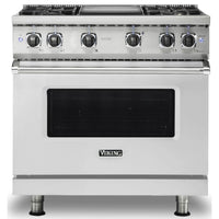 Viking 36-inch Freestanding Gas Range with GourmetGlo™ VGR536-4GSS IMAGE 1