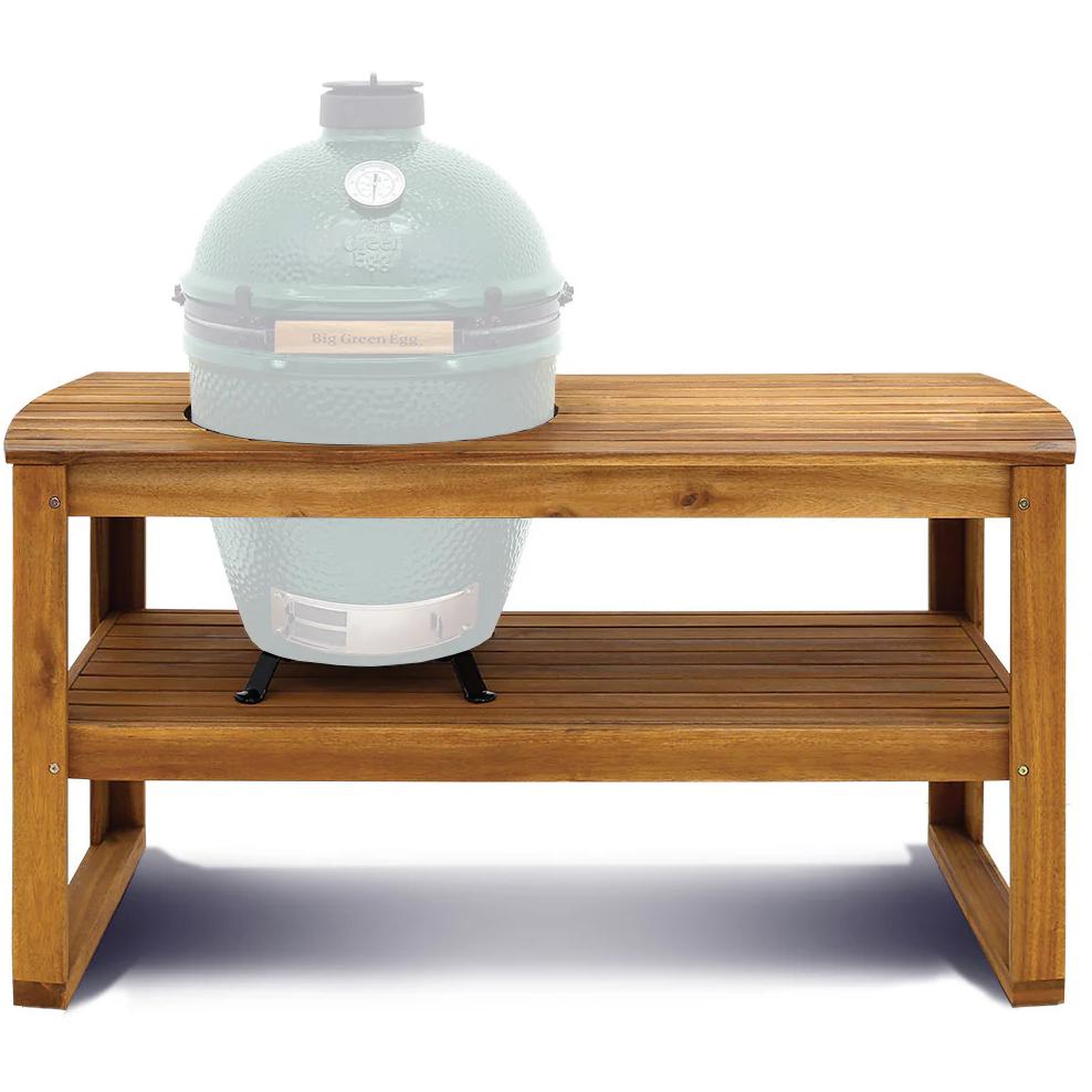 118257 Big Green Egg Acacia Wood Table for Large Egg 118257 TA