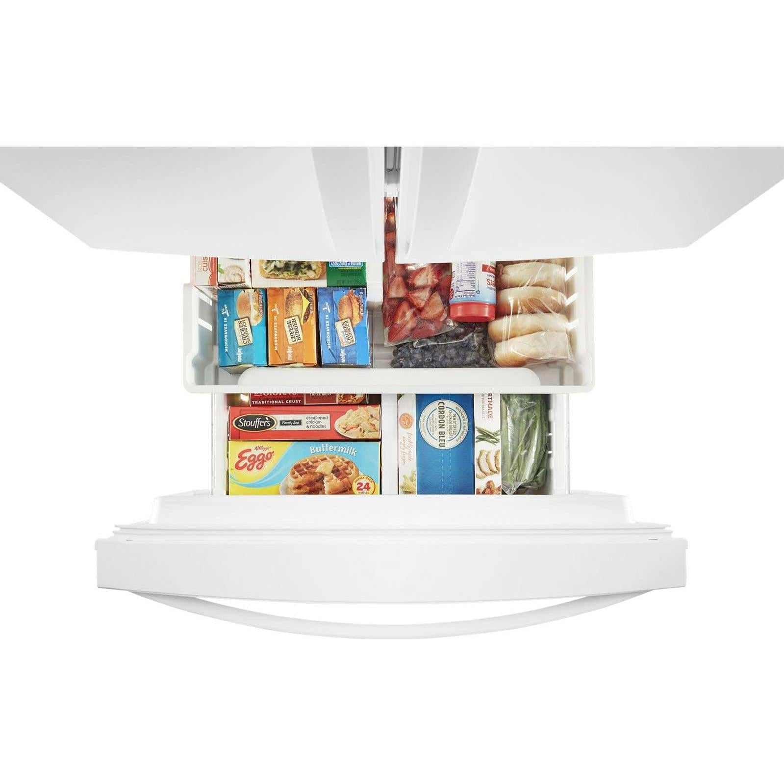 Whirlpool 30-inch, 19.68 cu.ft. Freestanding French 3-Door Refrigerator with FreshFlow™ Air Filter WRF560SFHW IMAGE 5