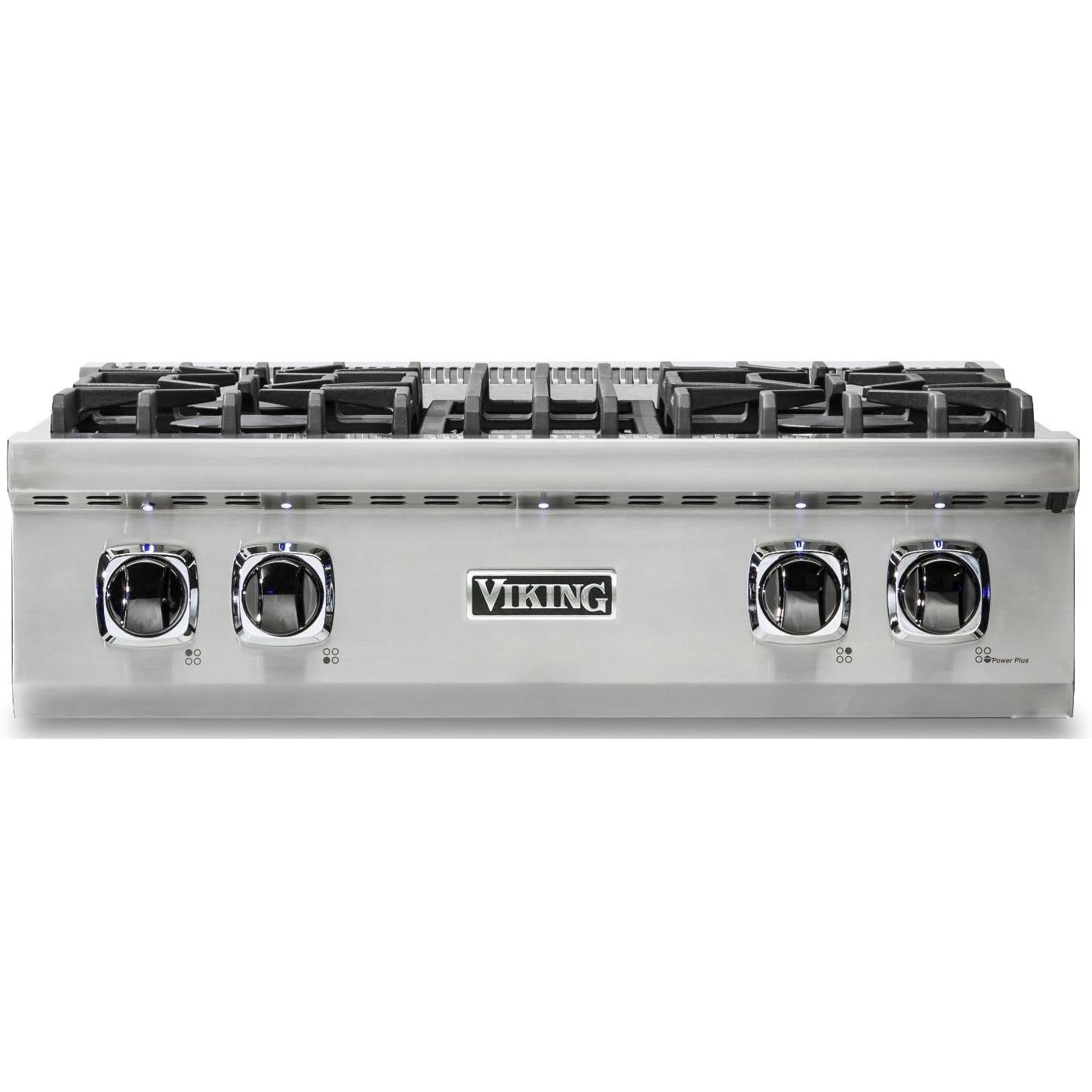 Viking 30-inch Gas Rangetop with TruPower Plus™ Burner VRT530-4BSS IMAGE 1