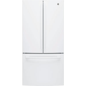 GE 33-inch, 18.6 cu. ft. Counter-Depth French-Door Refrigerator with Ice Maker GWE19JGLWW IMAGE 1