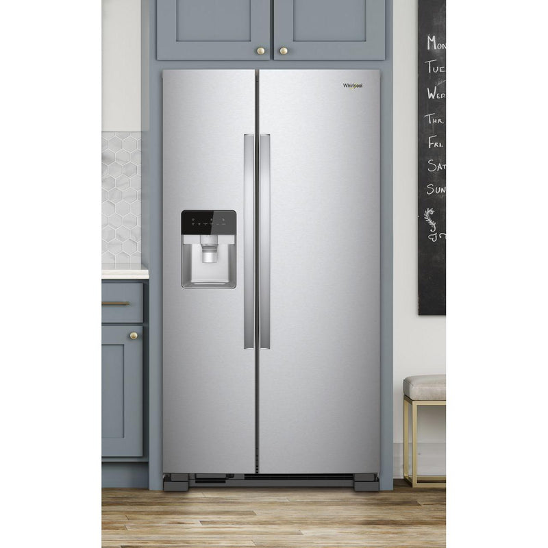 Whirlpool 33-inch, 21.4 cu. ft. Side-by-Side Freestanding Refrigerator with Exterior Ice and Water Dispenser with EveryDrop™ Water Filtration WRS331SDHM IMAGE 7
