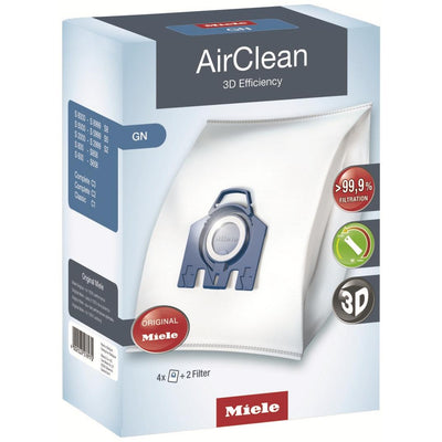 Miele GN AirClean 3D 4 Bag + 2 Filters 10123210 IMAGE 1