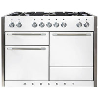 AGA 48-inch Slide-In Dual-Fuel Range with EasyClean™ Technology AMC48DF-WHT IMAGE 1