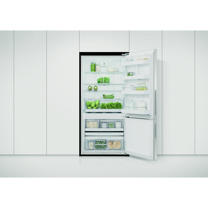 Fisher & Paykel 32-inch, 17.6 cu. ft. Counter-Depth Bottom Freezer Refrigerator with ActiveSmart™ RF170BRPX6 N IMAGE 5