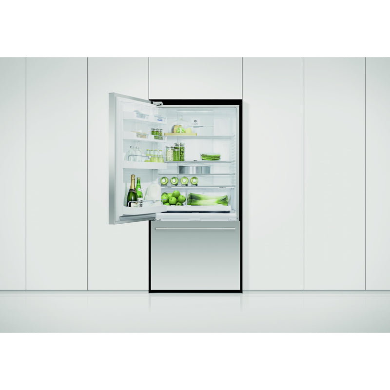 Fisher & Paykel 31-inch, 17.1 cu. ft. Counter-Depth Bottom Freezer Refrigerator with ActiveSmart™ RF170WDLX5 N IMAGE 3