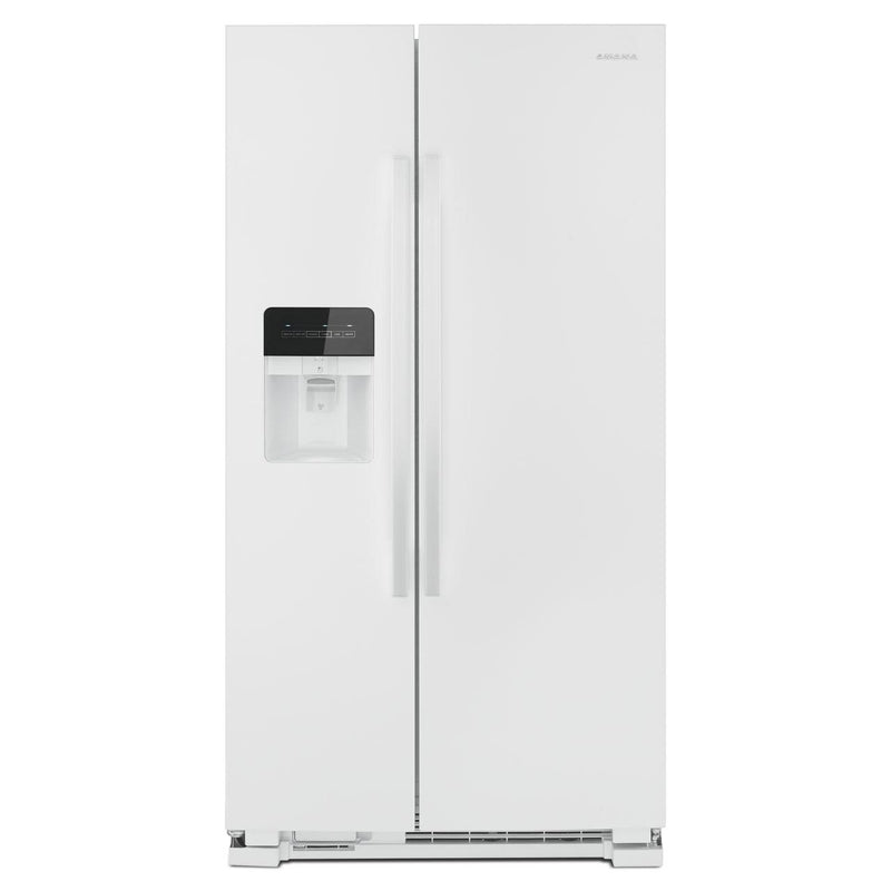 Amana 33-inch, 21.4 cu.ft. Freestanding side-by-side refrigerator with Water and Ice Dispensing System ASI2175GRW IMAGE 1