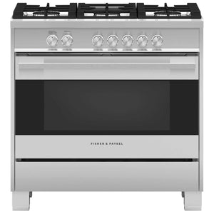 Fisher & Paykel 36-inch Freestanding Gas Range with AeroTech™ Technology OR36SDG4X1 IMAGE 1
