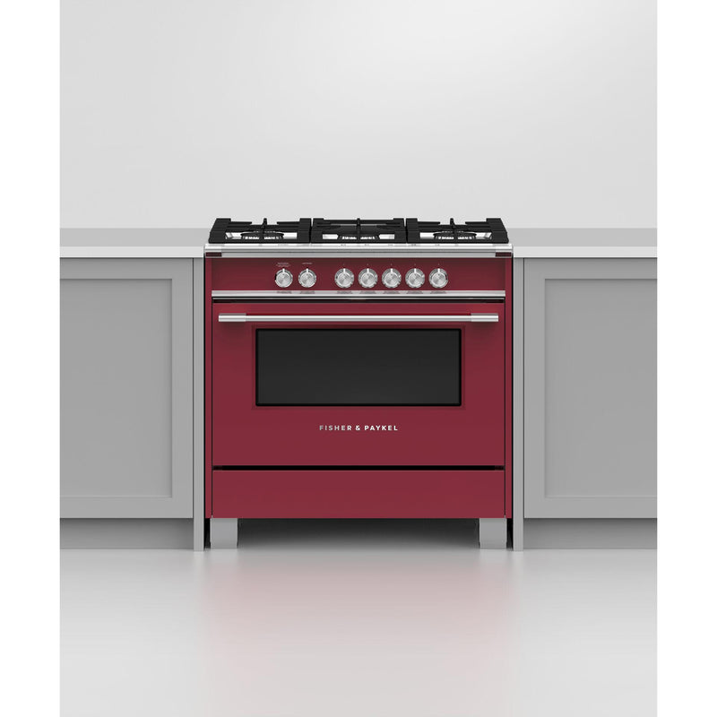 Fisher & Paykel 36-inch Freestanding Gas Range with AeroTech™ Technology OR36SCG4R1 IMAGE 4