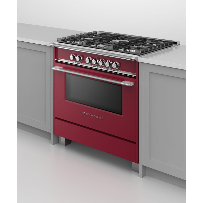 Fisher & Paykel 36-inch Freestanding Gas Range with AeroTech™ Technology OR36SCG4R1 IMAGE 6