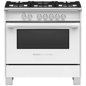 Fisher & Paykel 36-inch Freestanding Gas Range with AeroTech™ Technology OR36SCG4W1 IMAGE 1