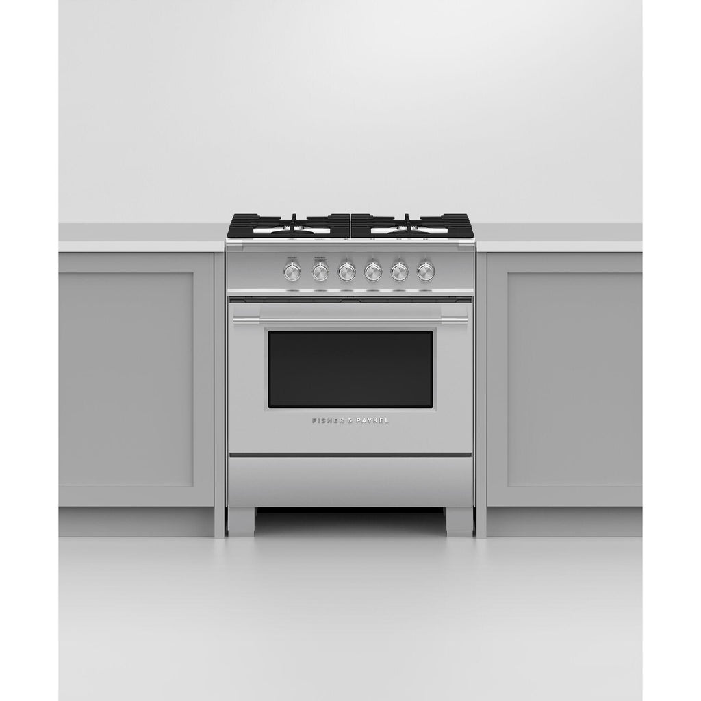 OR30SCG4X1 Fisher & Paykel 30inch Freestanding Gas Range with AeroTech