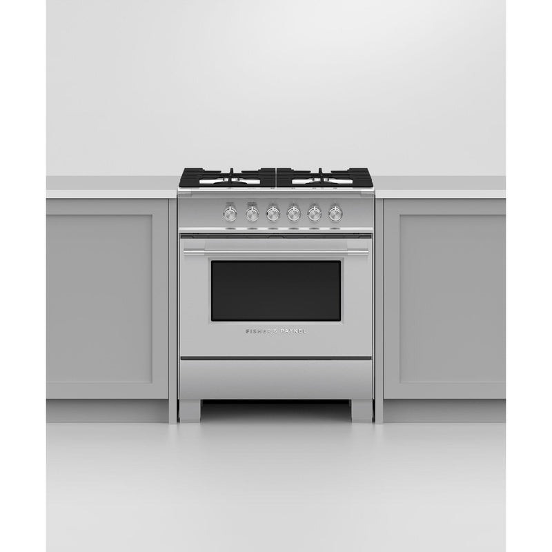 Fisher & Paykel 30-inch Freestanding Gas Range with AeroTech™ Technology OR30SCG4X1 IMAGE 4