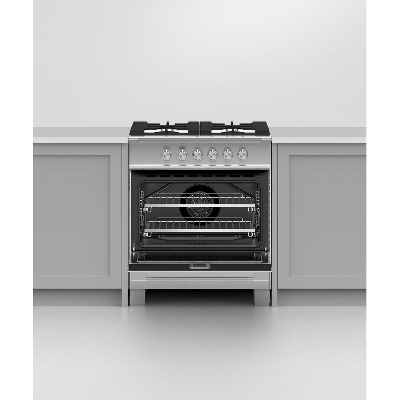 Fisher & Paykel 30-inch Freestanding Gas Range with AeroTech™ Technology OR30SCG4X1 IMAGE 5