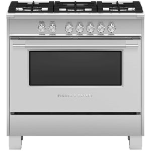 Fisher & Paykel 36-inch Freestanding Gas Range with AeroTech™ Technology OR36SCG4X1 IMAGE 1