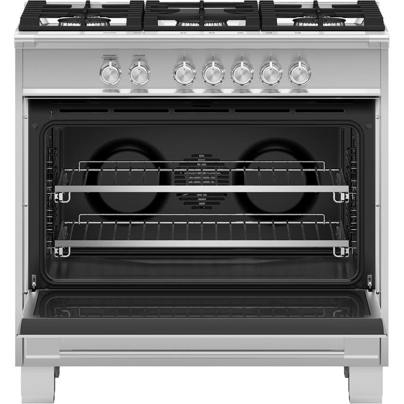 Fisher & Paykel 36-inch Freestanding Gas Range with AeroTech™ Technology OR36SCG4X1 IMAGE 2