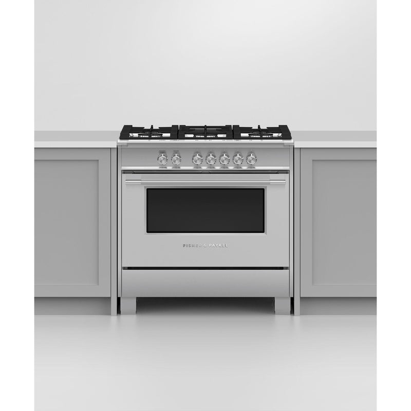 Fisher & Paykel 36-inch Freestanding Gas Range with AeroTech™ Technology OR36SCG4X1 IMAGE 5