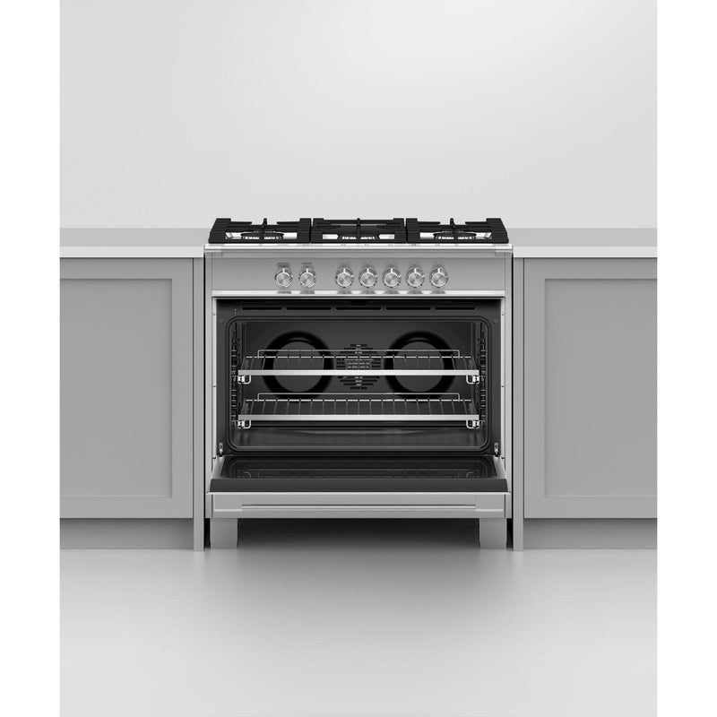 Fisher & Paykel 36-inch Freestanding Gas Range with AeroTech™ Technology OR36SCG4X1 IMAGE 6