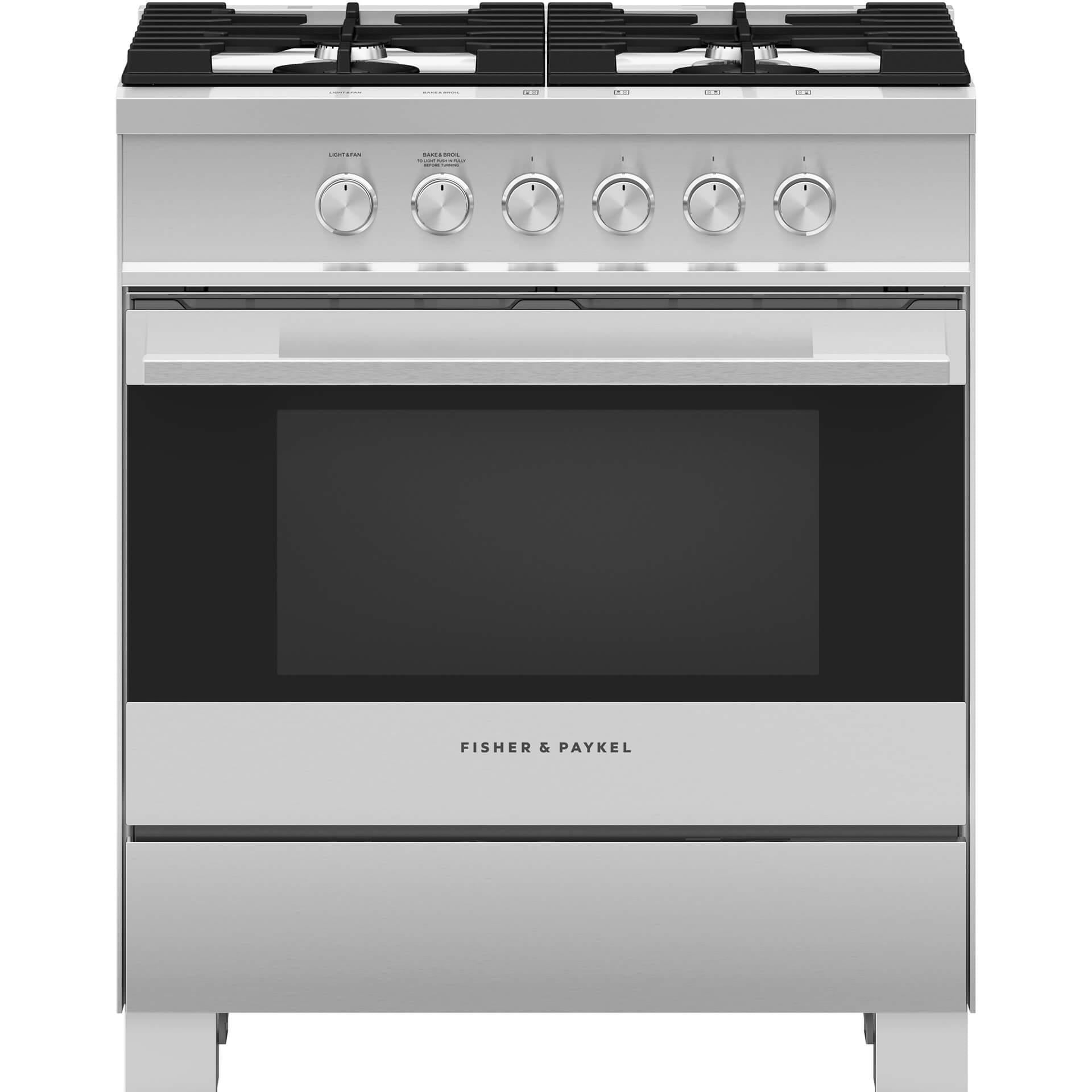 Fisher & Paykel 30-inch Freestanding Gas Range with AeroTech™ Technology OR30SDG4X1 IMAGE 1