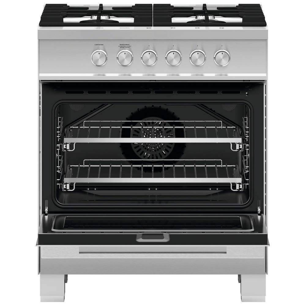 Fisher & Paykel 30-inch Freestanding Gas Range with AeroTech™ Technology OR30SDG4X1 IMAGE 2
