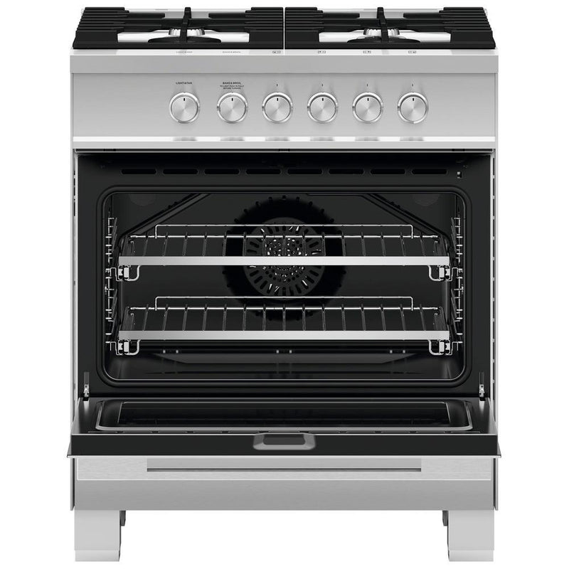 Fisher & Paykel 30-inch Freestanding Gas Range with  AeroTech™ Technology OR30SDG4X1 IMAGE 2