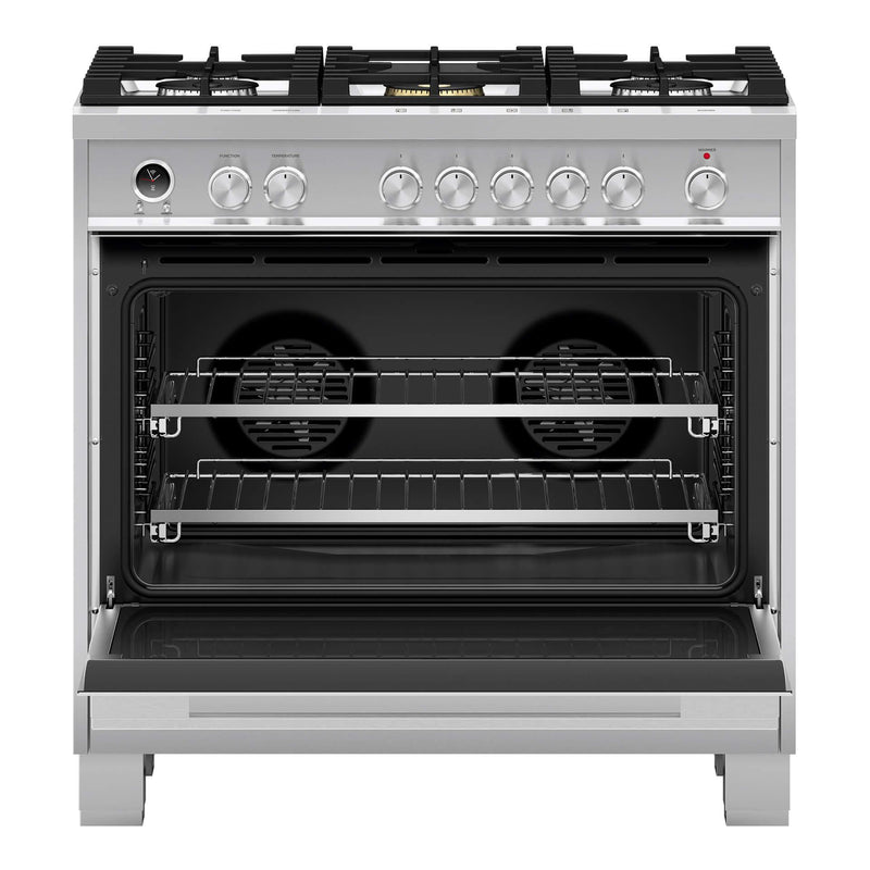 Fisher & Paykel 36-inch Freestanding Dual-Fuel Range with AeroTech™ Technology OR36SDG6X1 IMAGE 2