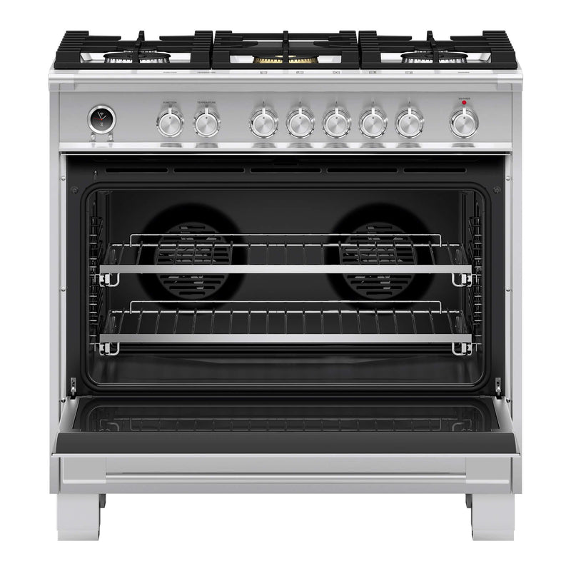 Fisher & Paykel 36-inch Freestanding Dual-Fuel Range with Aero Pastry™ OR36SCG6X1 IMAGE 2