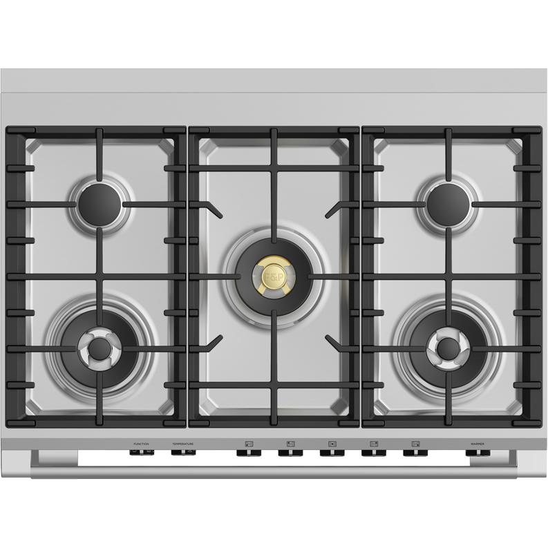 Fisher & Paykel 36-inch Freestanding Dual Fuel range with AeroTech™ Technology OR36SCG6W1 IMAGE 3