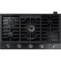 Samsung 36-inch Built-in Gas Cooktop with Wi-Fi and Bluetooth Connected NA36N7755TG/AA IMAGE 1