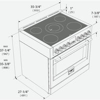 Fulgor Milano Ranges Electric F6PIR365S1 IMAGE 2