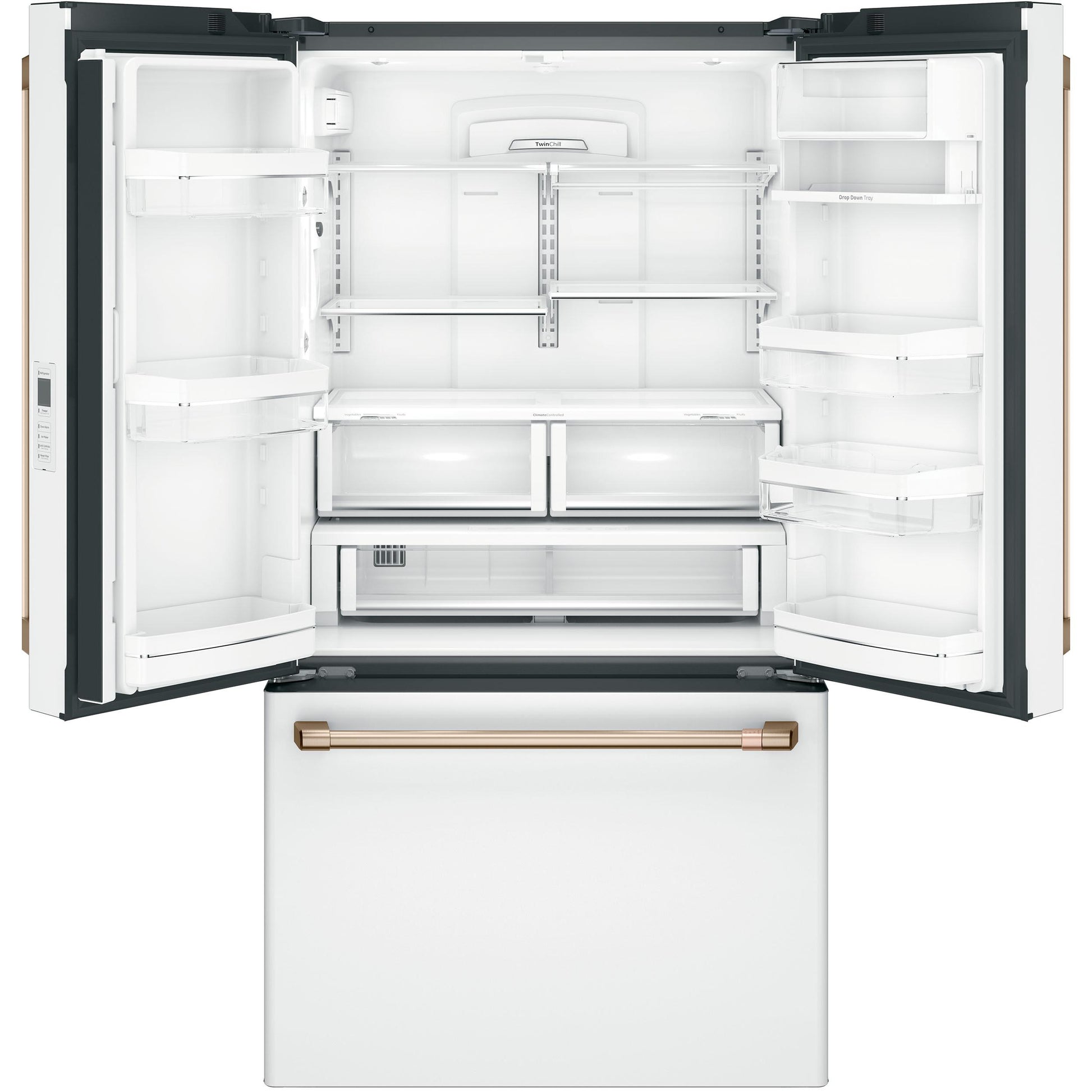 Café 36-inch, 23.1 cu.ft. Counter-Depth French 3-Door Refrigerator with WiFi Connect CWE23SP4MW2 IMAGE 3
